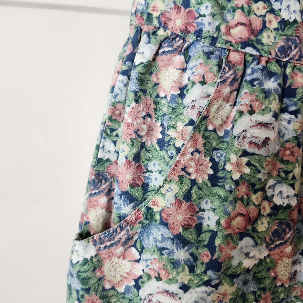 Floral Button-Front Midi Jumper Dress - Picture 4 of 4